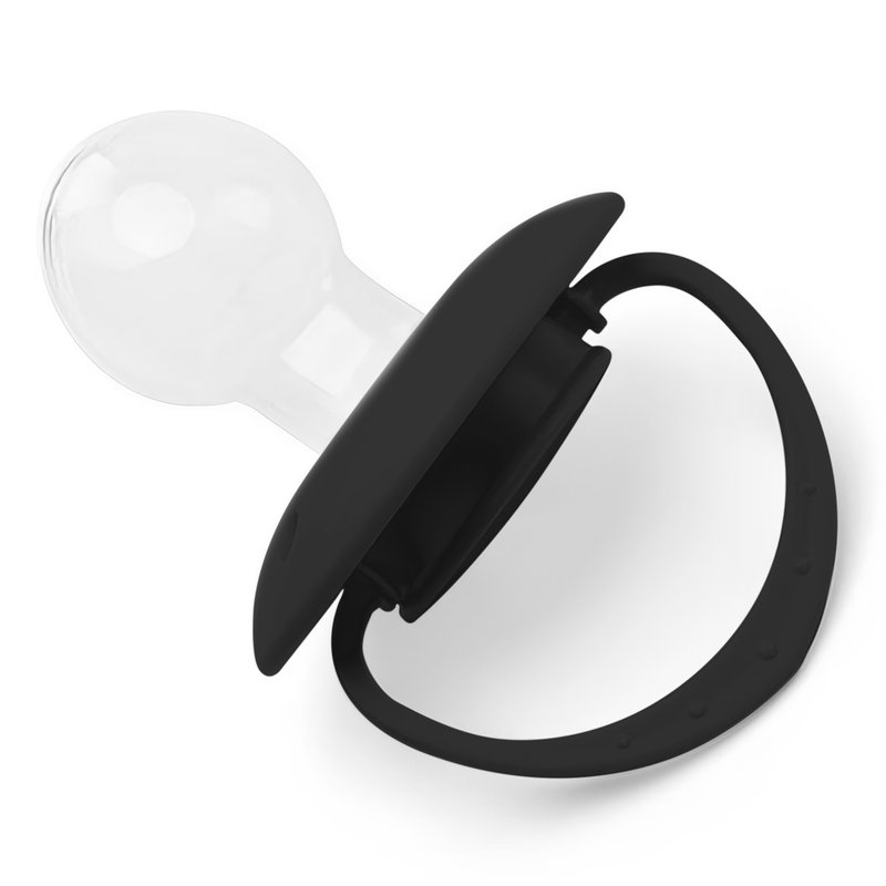 Adult Round Pacifier 2pcs - Black & White