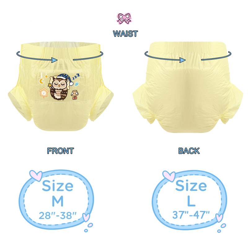 Sleeping Owl-Adult Diaper-3pcs