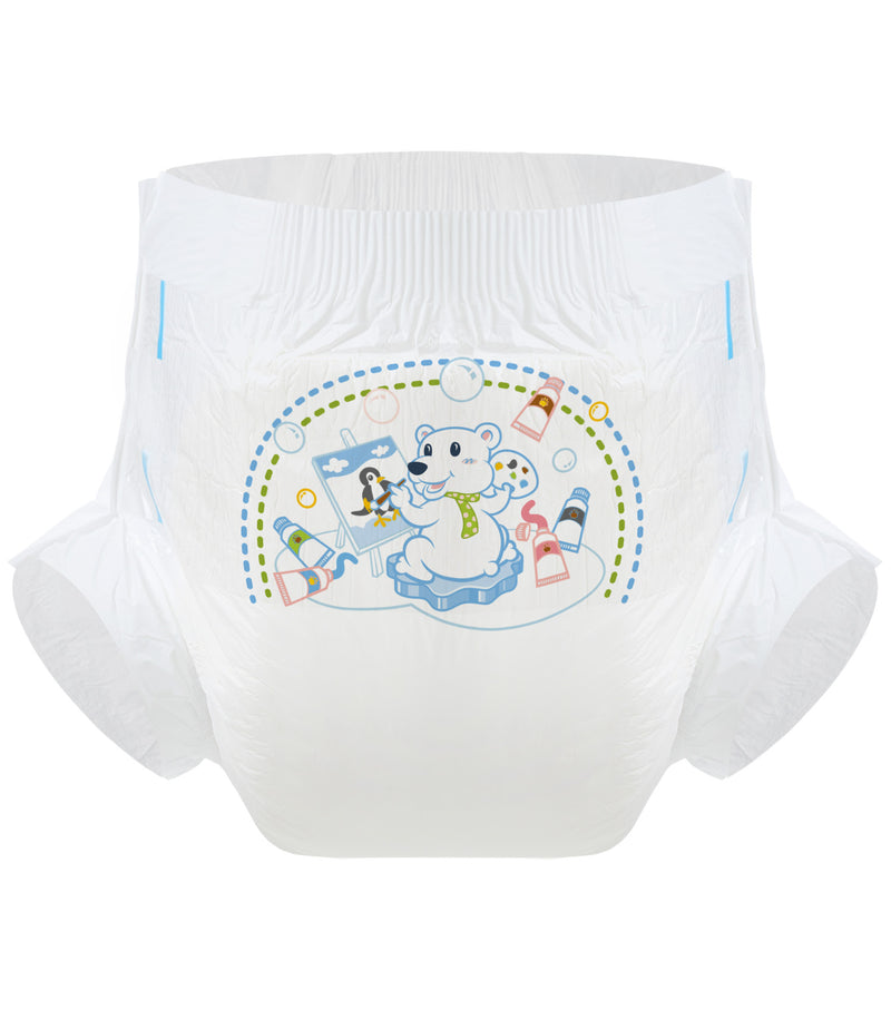 Artist Polar Bear-White Diaper-3 Pcs