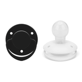 Adult Round Pacifier 2pcs - Black & White