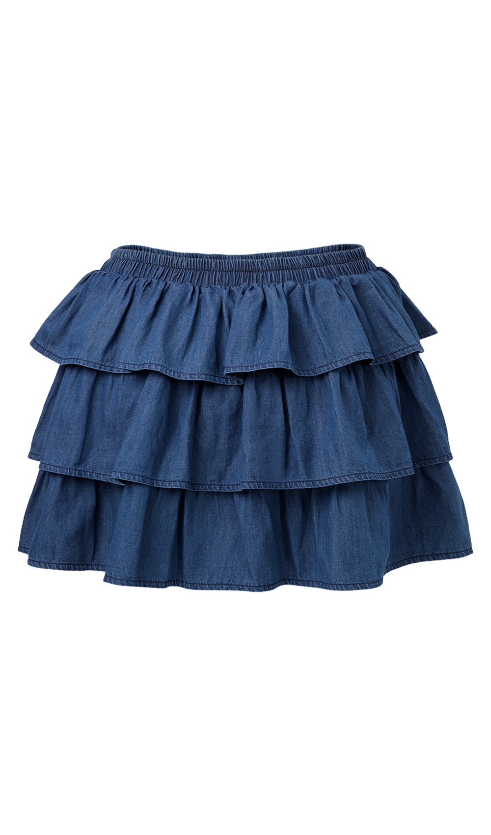 Denim Blue Skirt - Dark Blue