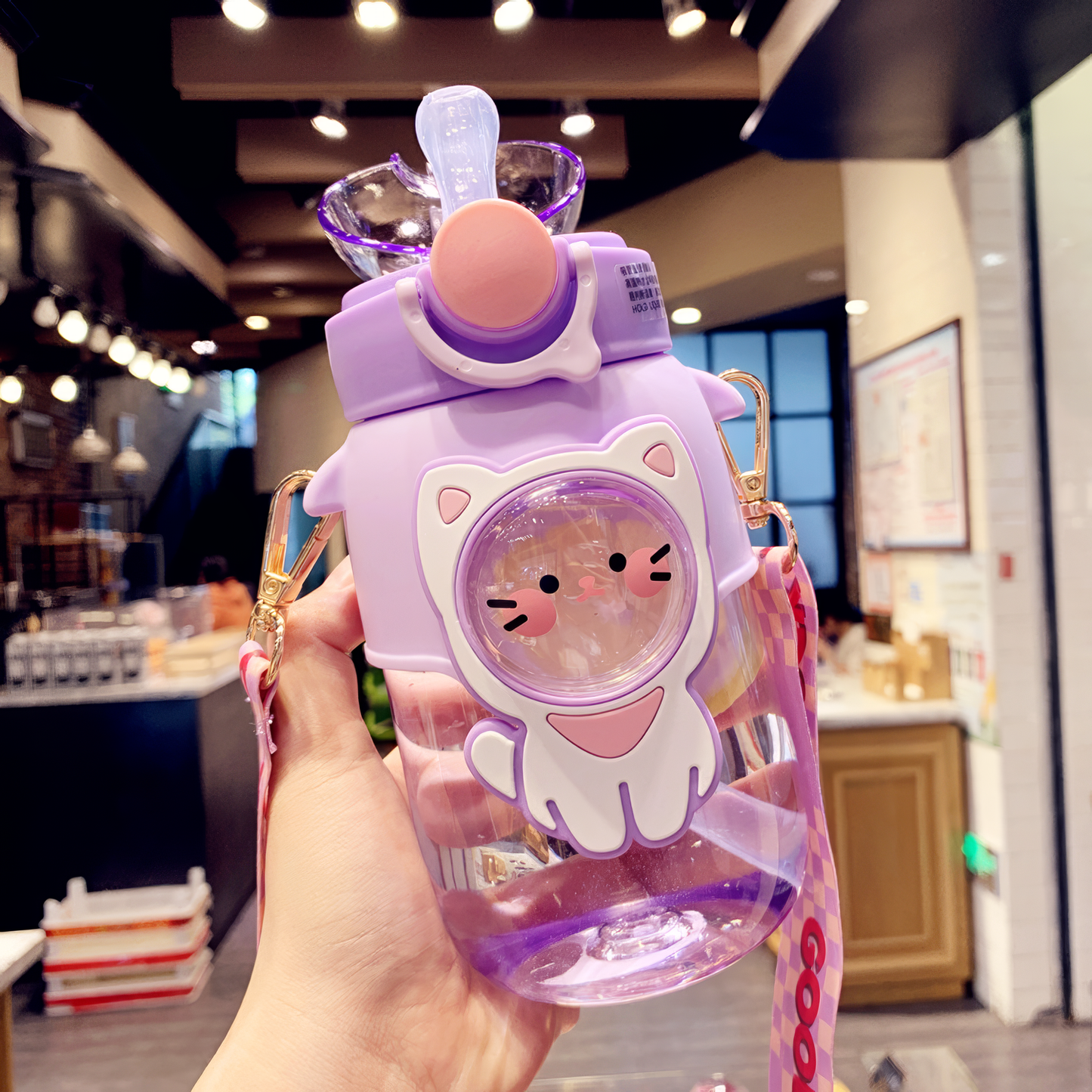 Adult Baby Bottle - Transparent Cat