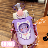 Adult Baby Bottle - Purple Cat