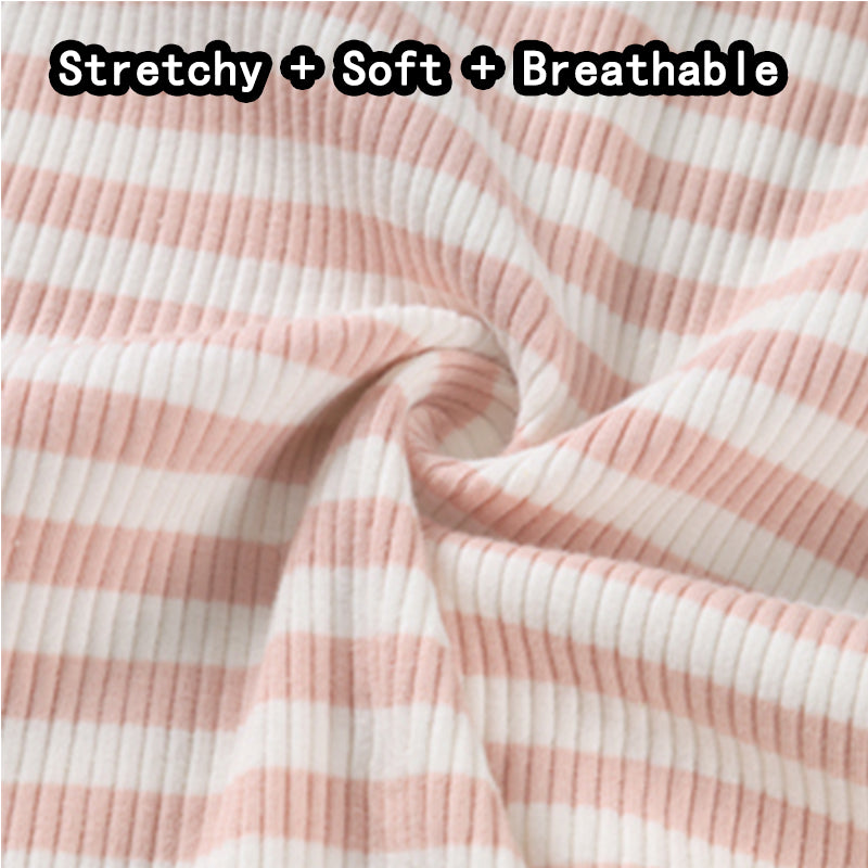 Stripe Onesie-Pink