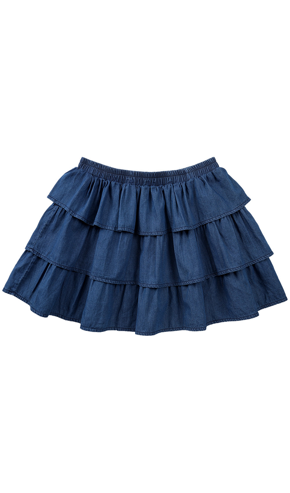 Denim Blue Skirt - Dark Blue