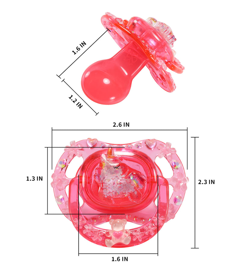 Crystal Pacifier - Pink Unicorn