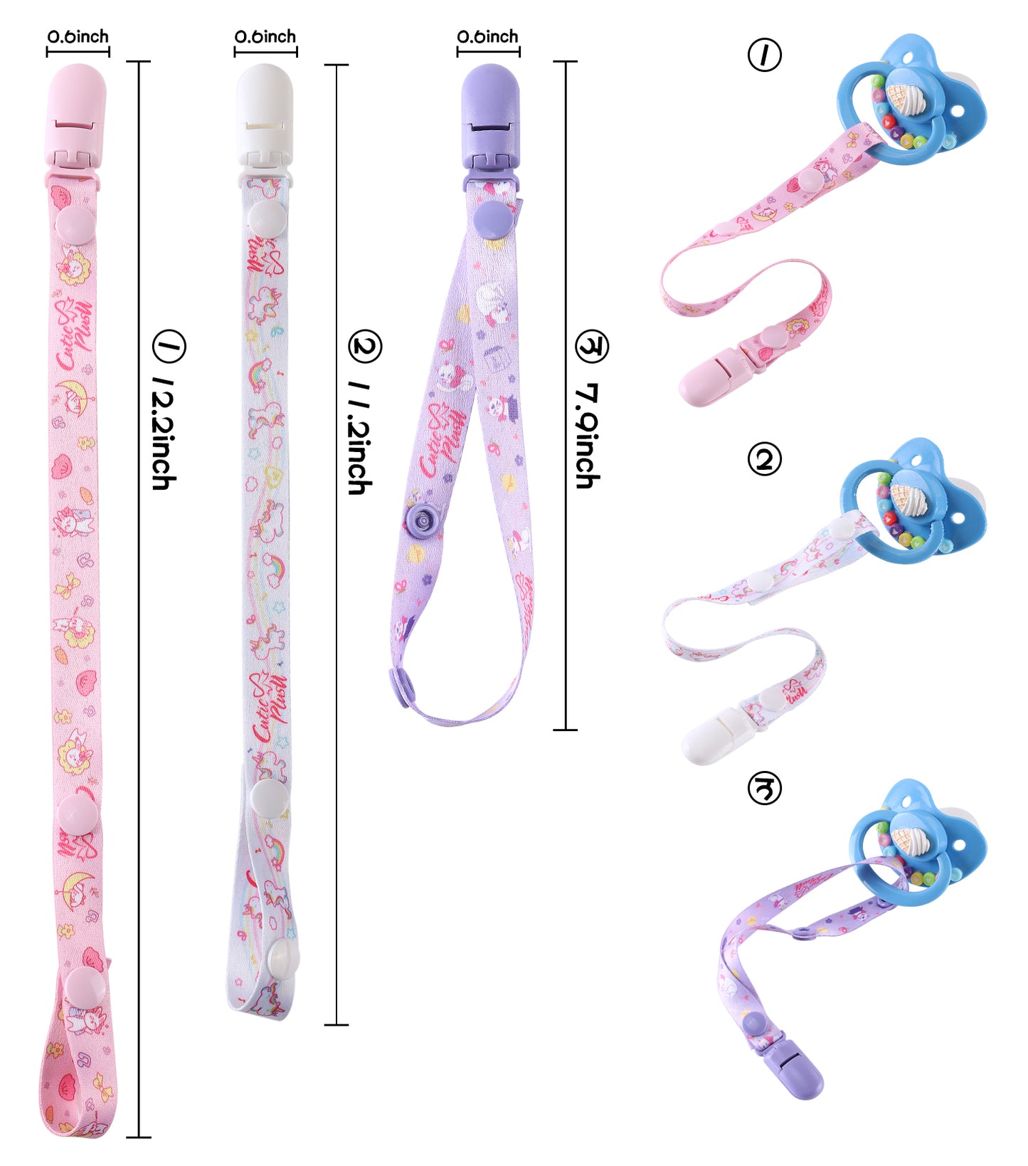 Dream Planet Adult Pacifier Clip