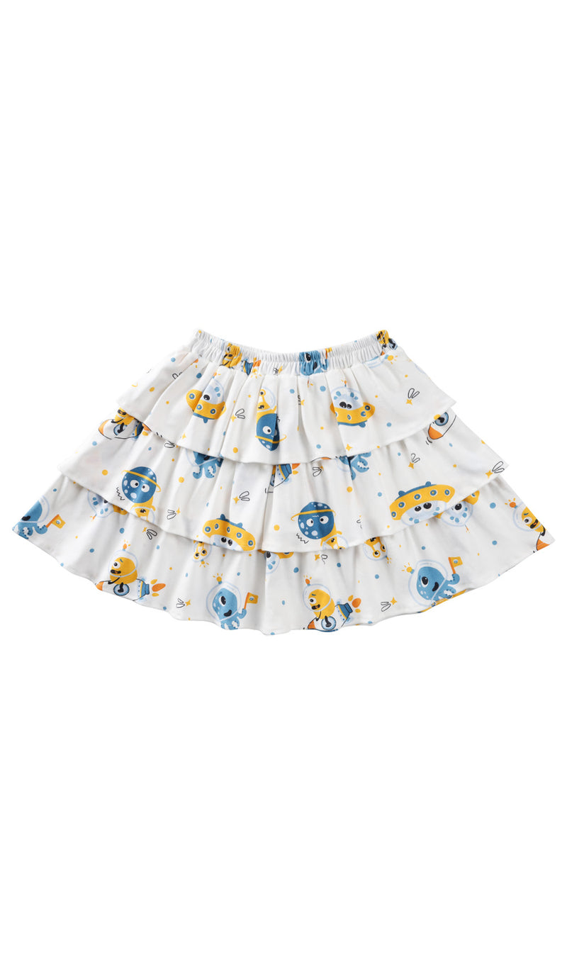 Cute Space Travel Skirt