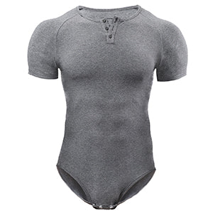 Basic slimming onesie for men-gray