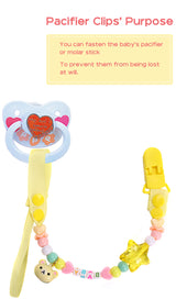 Adult Pacifier Clip - YELLOW