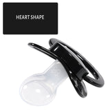 CutiePlusU Adult Sized Pacifier Dummy for Adult Babies-Big Shield 3 Pack-Black