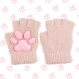 Cat Paw Gloves-Pink