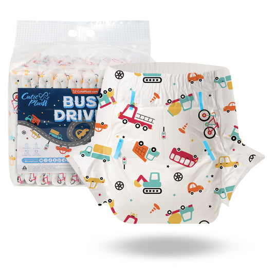 Busy Driver Adult Diaper