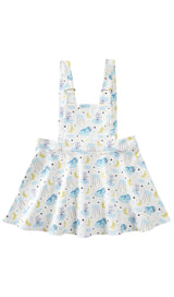 Sweet Bear Overall- White