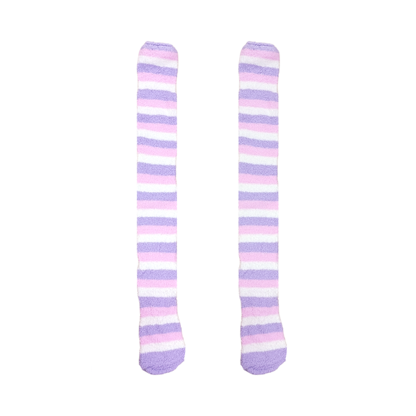 FLEECE SOCKS-Ice Cream Purple