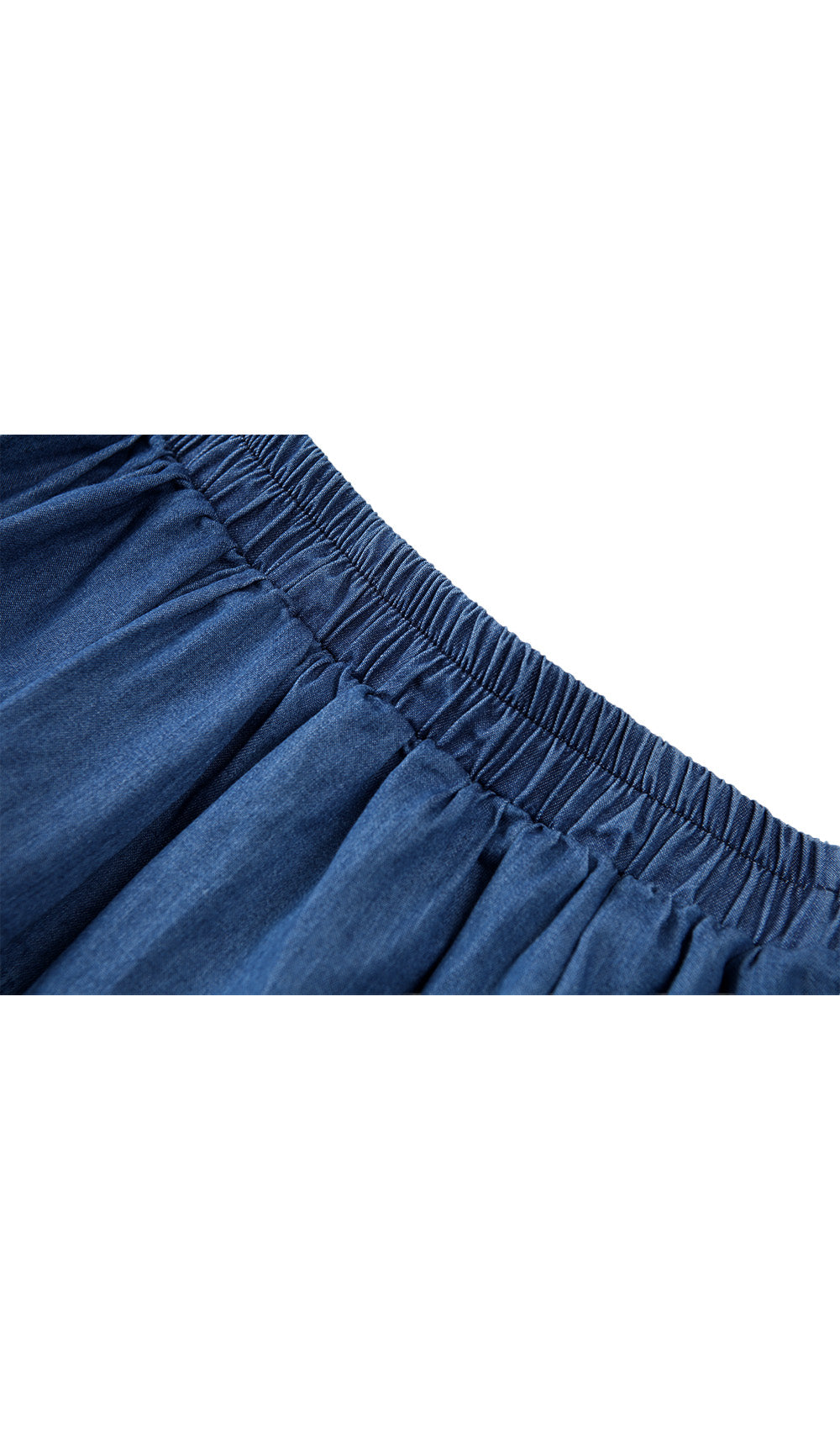 Denim Blue Skirt - Dark Blue