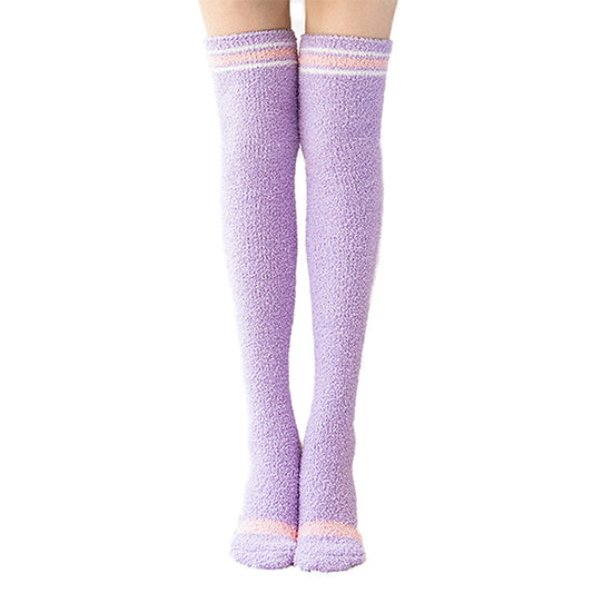 FLEECE SOCKS-Purple