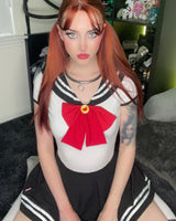 Magical Sailor Skirt Set-WhiteBlack