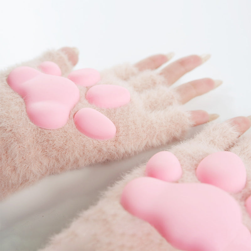 Cat Paw Gloves-Pink