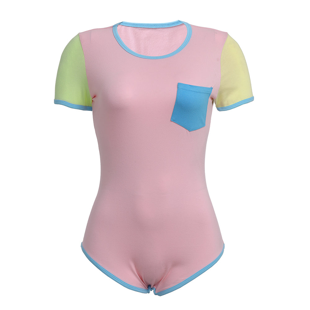 Macaron Series Onesie-Pink