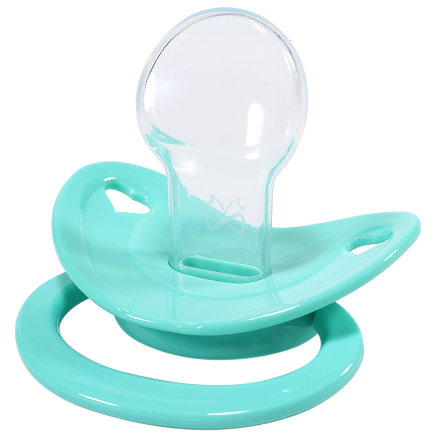 1pc Adult Pacifier Green + 1 Extra Clear Nipple