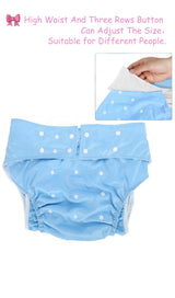 CutiePlusU Adult Cloth Diaper-Blue