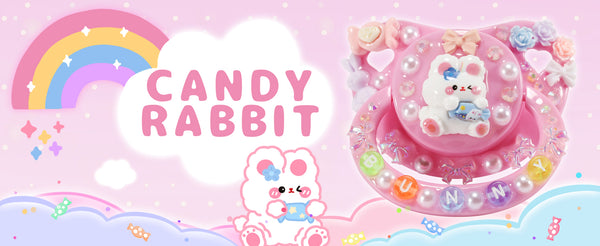 adult pacifier single pack-Candy Rabbit