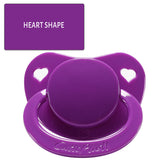 1pc Adult Pacifier Dark Purple + 1 Extra Clear Nipple