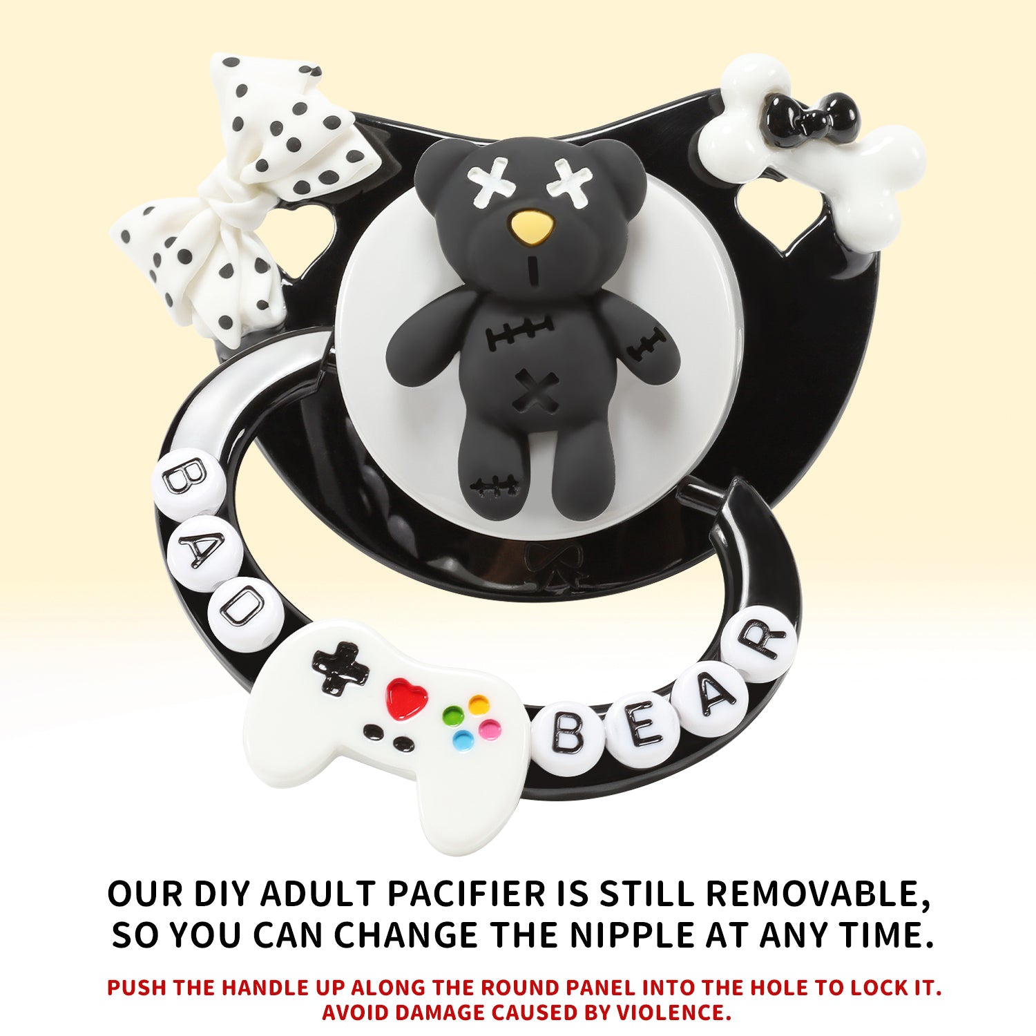 Bad Bear Pacifier – CutiePlusU