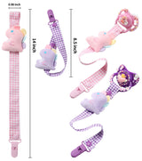 Pacifier with Dinosaur Pacifier Clip - Pink