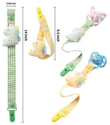 Baby Dinosaur Pacifier Clip - Green