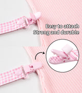 Animal Paradise Pacifier Clip - Pink & White