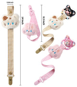 Animal Paradise Pacifier Clip - Pink