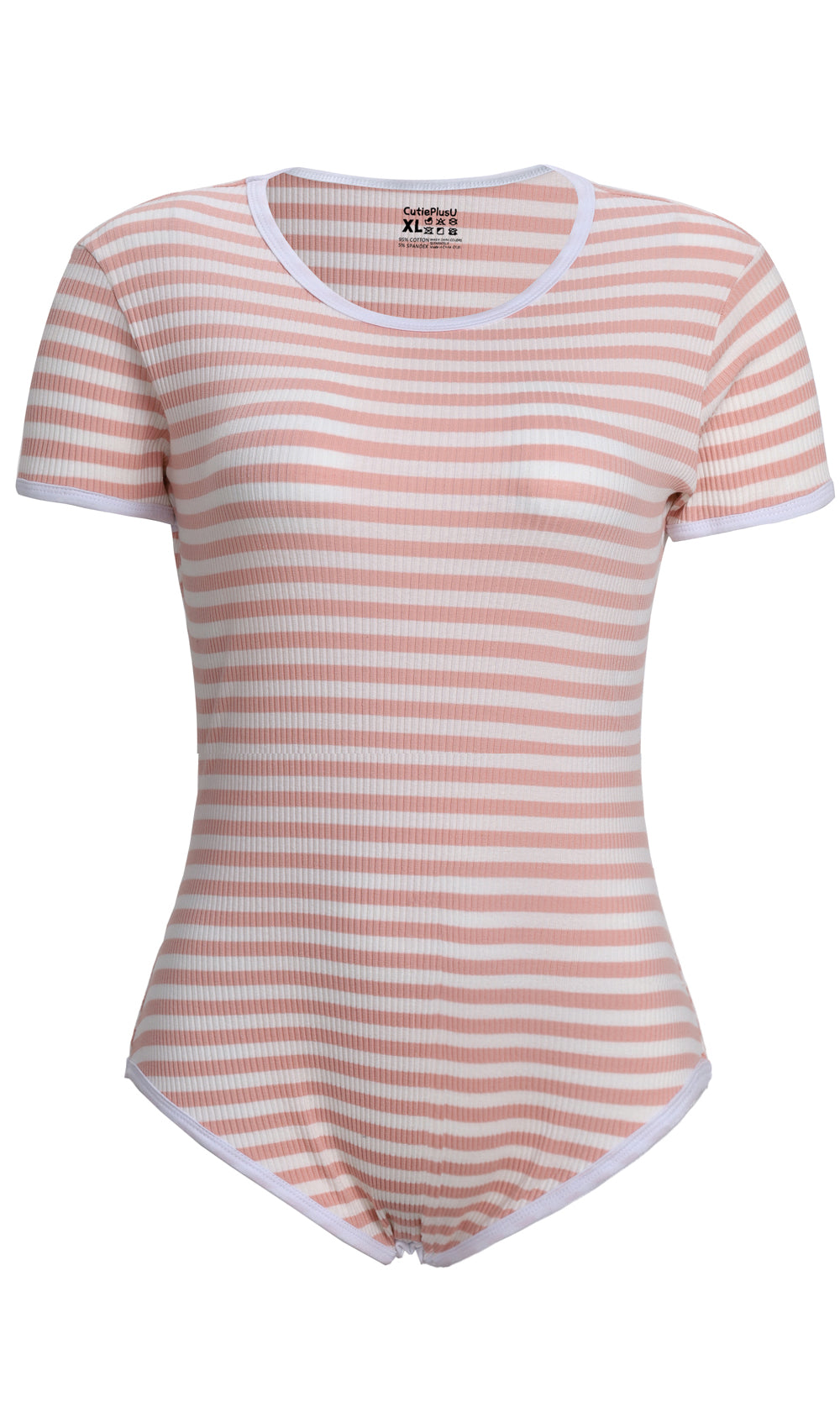 Stripe Onesie-Pink