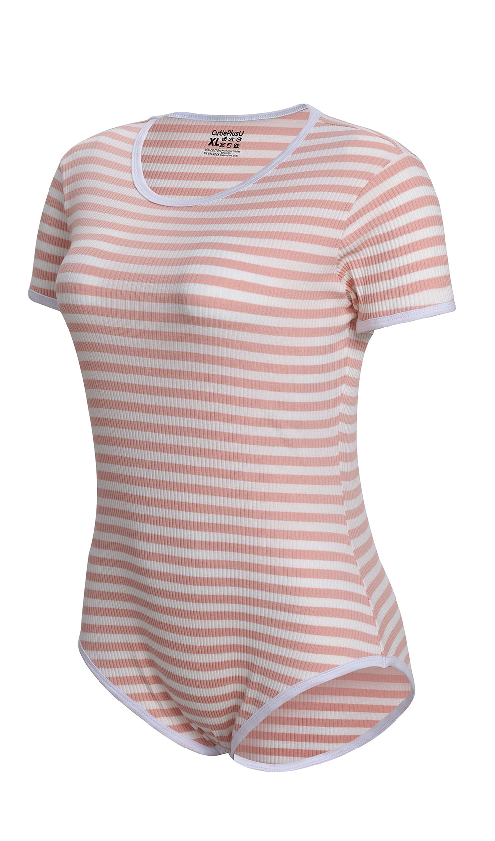 Stripe Onesie-Pink