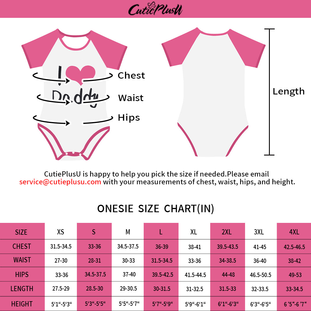 "I LOVE DADDY" Onesie - PINK