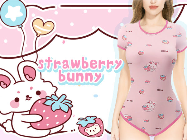 Cutie strawberry bunny Onesie