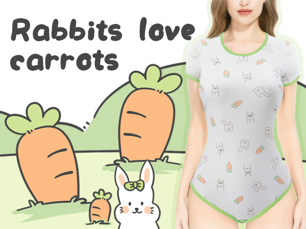 Rabbits love carrots Onesie