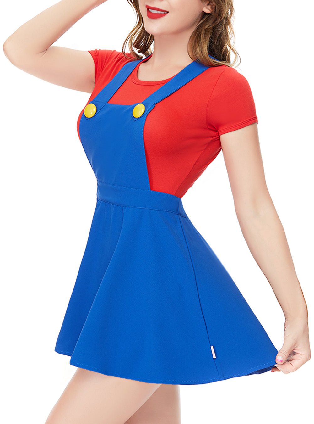 Super Plumber Overall Skirt Set-Red – CutiePlusU