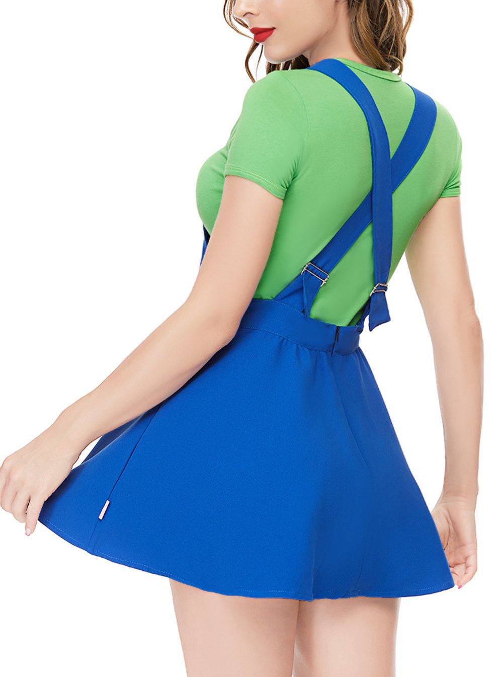 Super Plumber Overall Skirt Set-Green