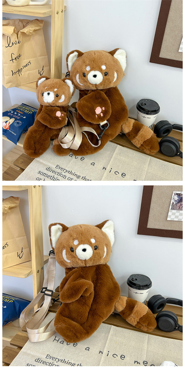 Plush Backpack - Little Raccoon