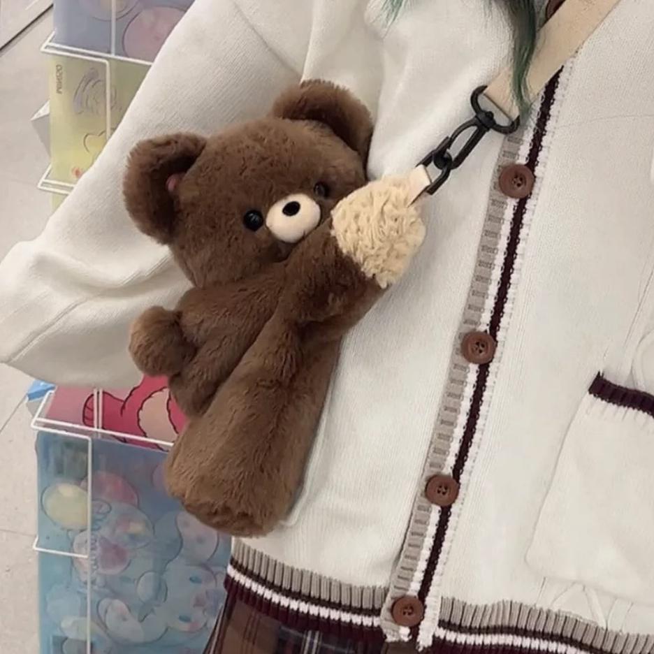 Plush Backpack - Brown Bear