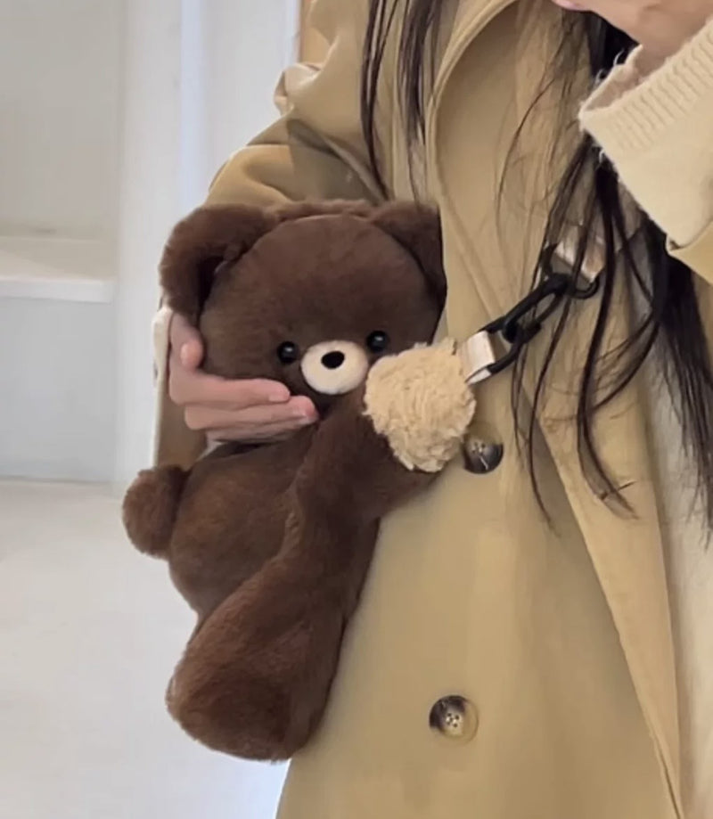 Plush Backpack - Brown Bear