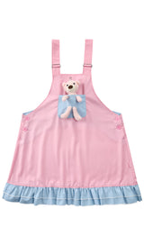 Bear Baby Overall Dress - Pink