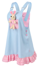 Bunny Baby Overall Dress - Blue