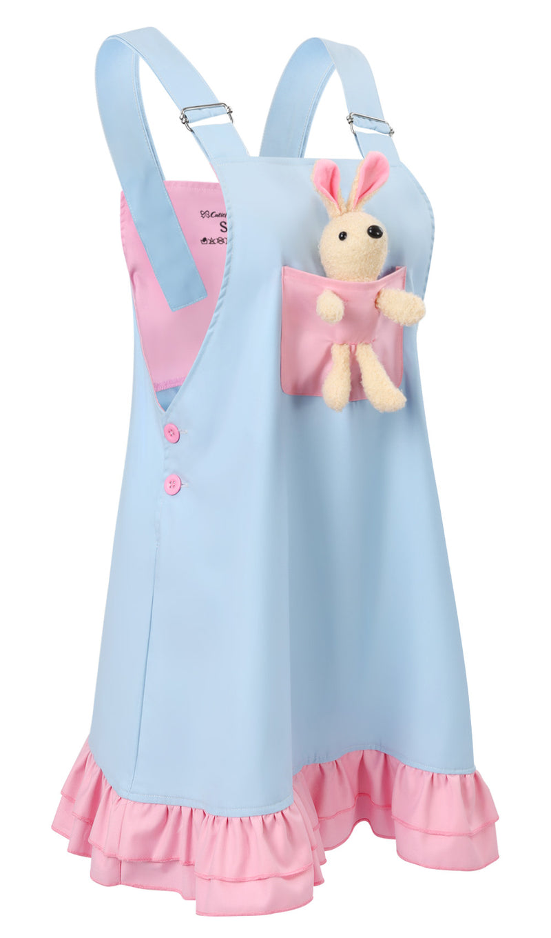 Bunny Baby Overall Dress - Blue