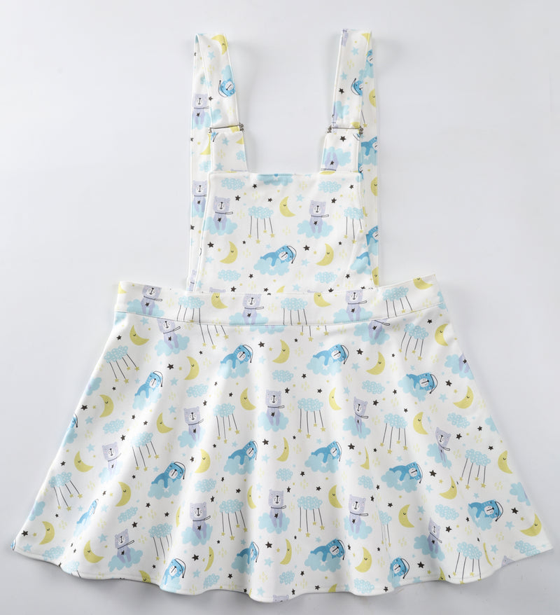 Sweet Bear Overall- White