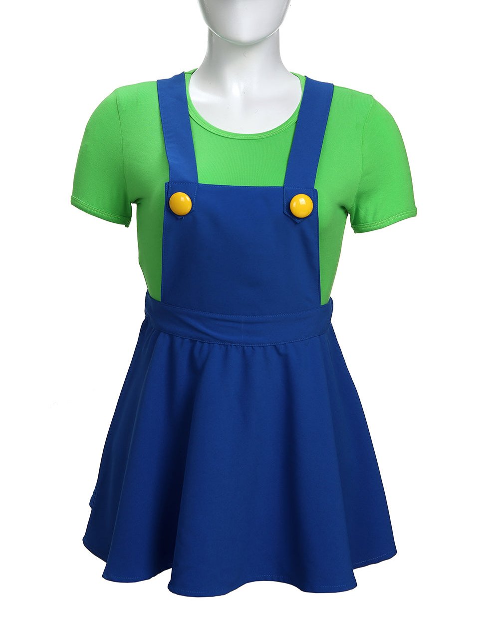 Super Plumber Overall Skirt Set-Green