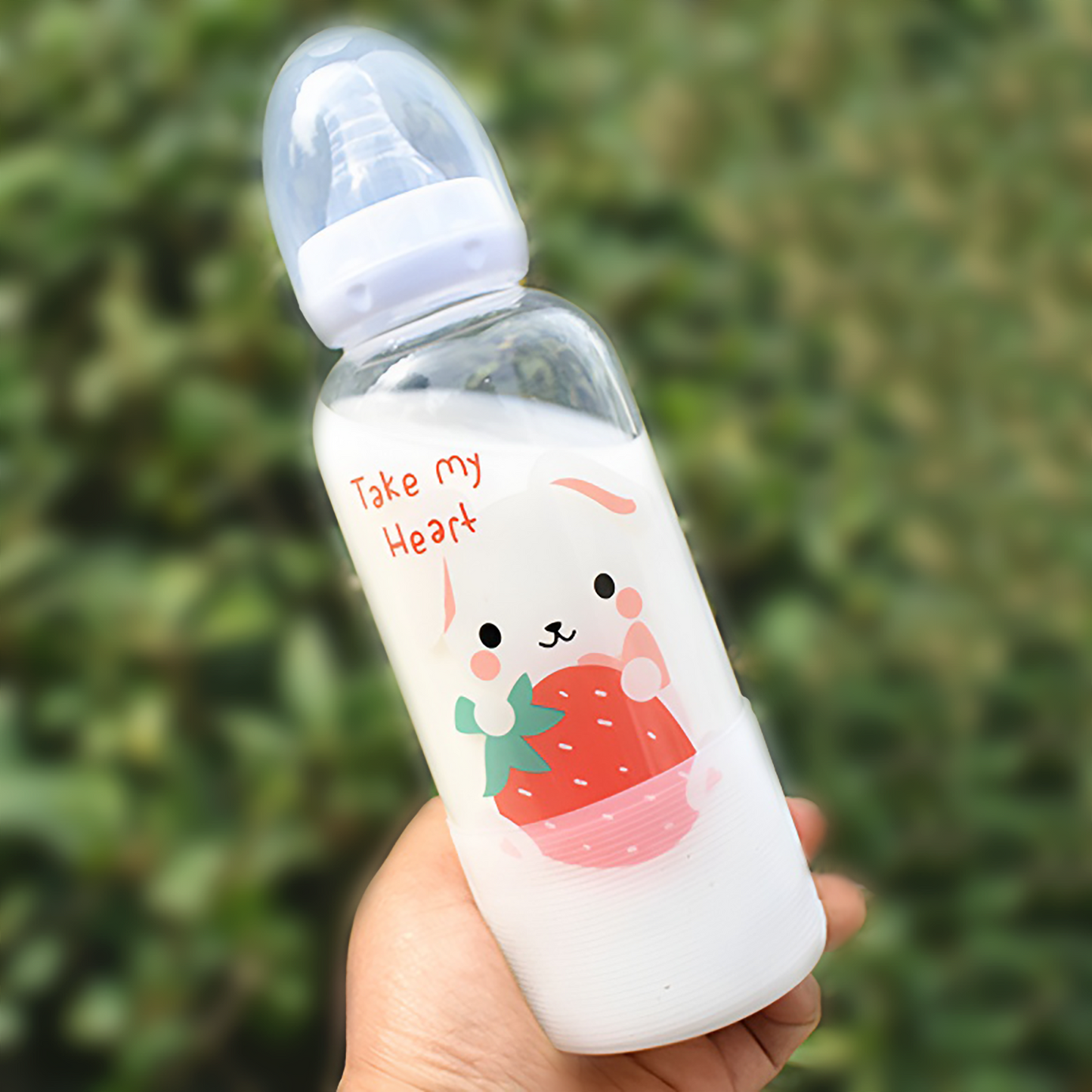 Adult Baby Bottle - Strawberry Rabbit