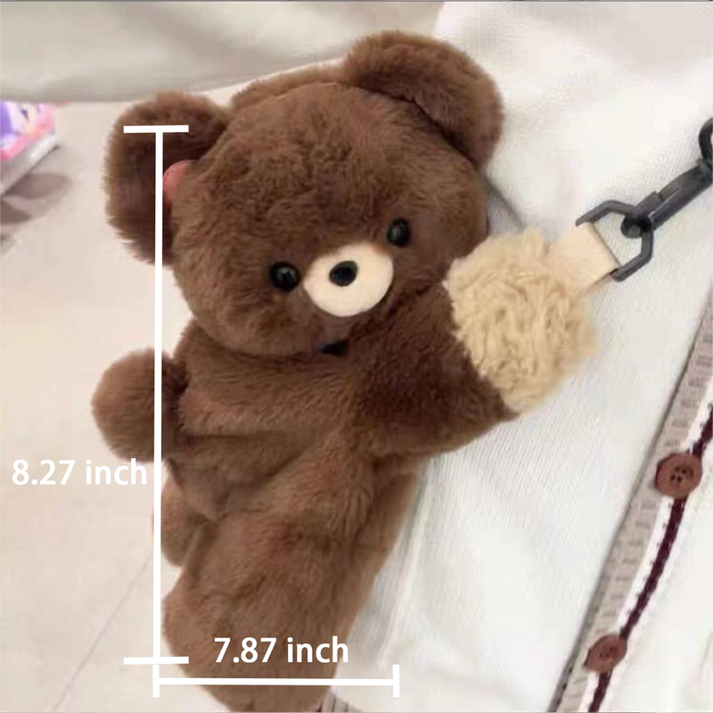 Plush Backpack - Brown Bear